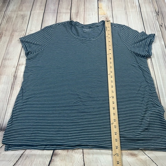 Eddie Bauer White and Blue Short Sleeve Relaxed T-Shirt. Size XXL - Picture 4 of 5